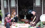 Xem làng cổ Yên Trường gói bánh chưng đón Tết